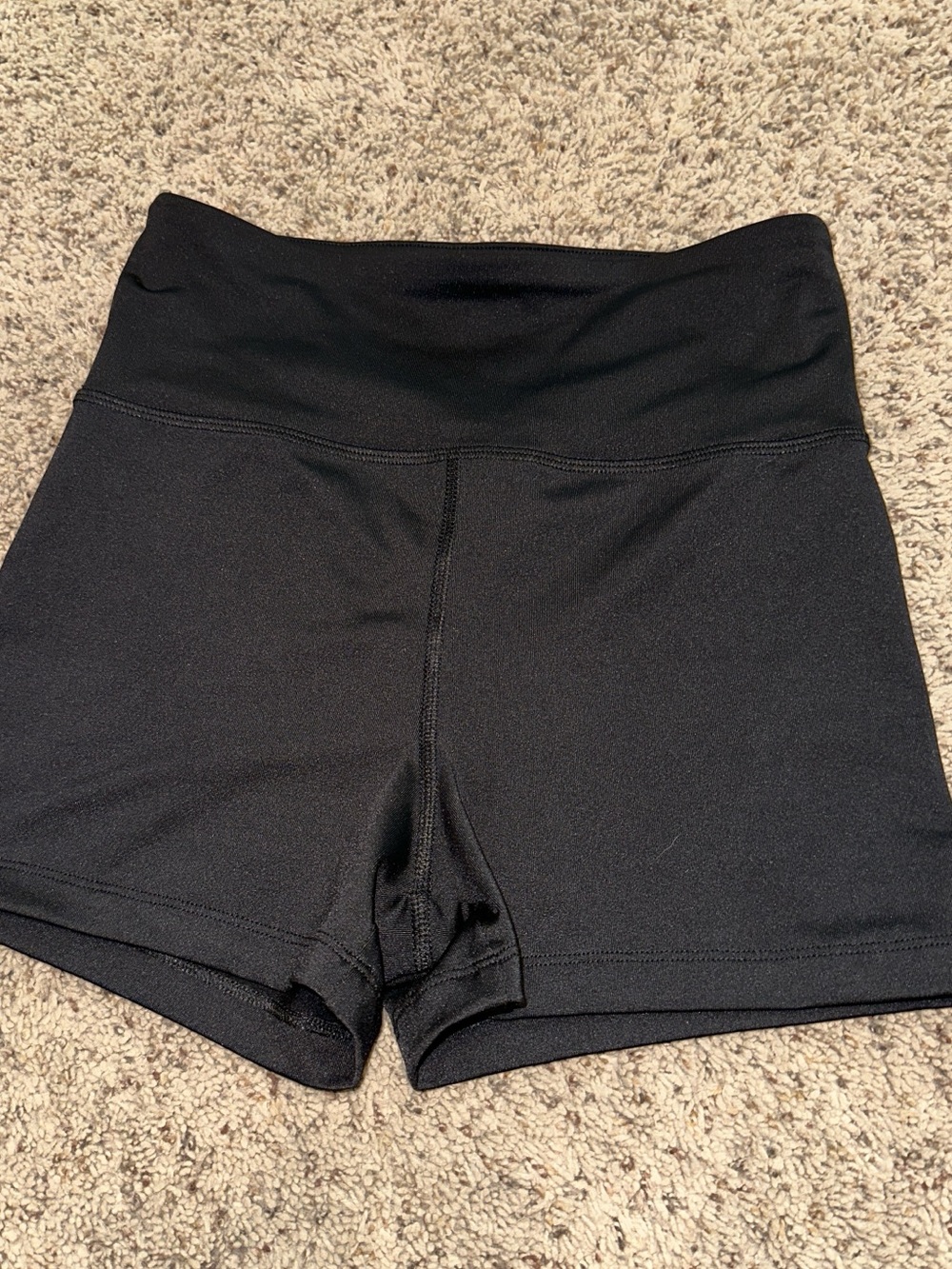 Forever 21 Black High-Rise Bike Shorts
